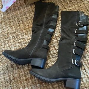 Matisse LIA Green Suede Boots 8.5